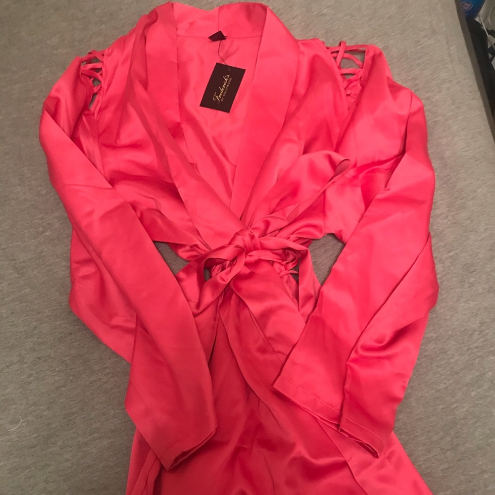 Frederick’s of Hollywood Satin Pink Robe SOLD